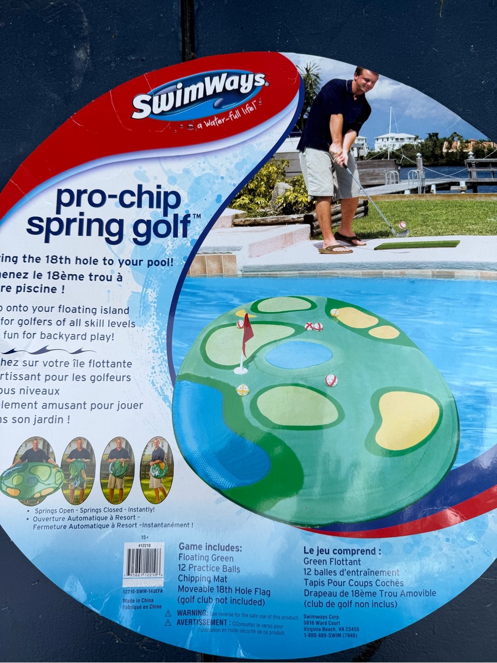 SwimWays Pro-Chip Spring Golf pool game - Green
